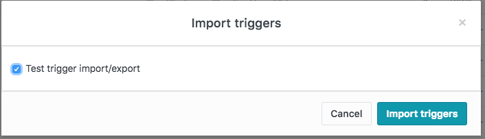 Trigger Import/Export - Non Duplicate